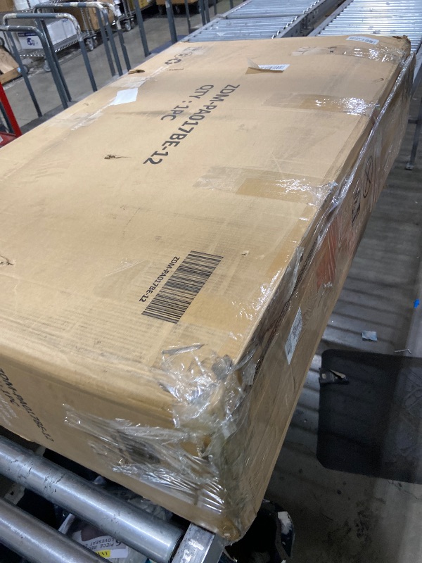 Photo 1 of Wisteria Lane 4 Piece Patio Furniture Set, Wicker Outdoor Patio Conversation Furniture Set, All Weather Outdoor Patio Sofa with Cushion and Glass Table, Brown
