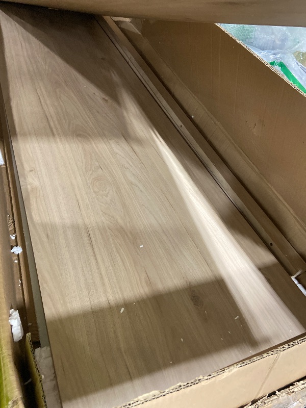 Photo 1 of Modway Samos 62 Inch Retro Modern Sideboard with Storage in Hickory - Geometric Door Design Buffet Cabinet for Dining Room, Hallway, Living Room - Media Console Stand for Wall-Mounted TVs