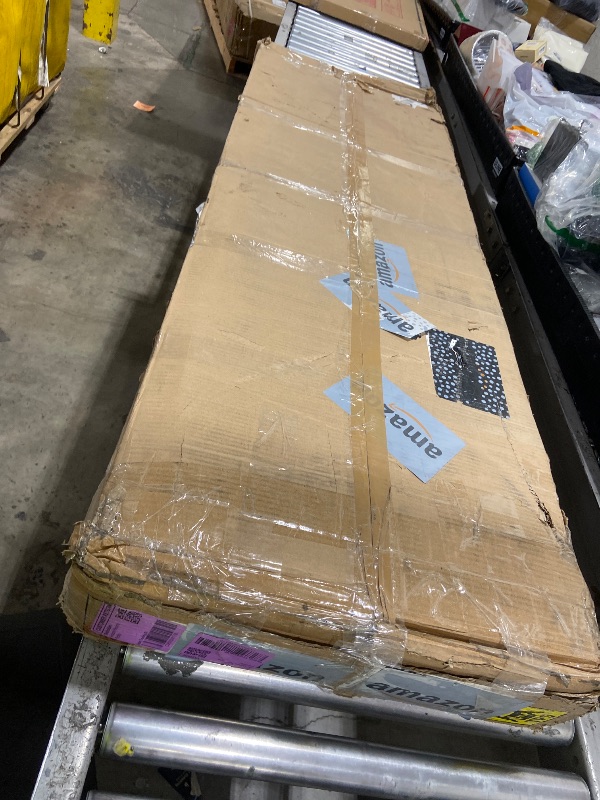 Photo 1 of Modway Samos 62 Inch Retro Modern Sideboard with Storage in Hickory - Geometric Door Design Buffet Cabinet for Dining Room, Hallway, Living Room - Media Console Stand for Wall-Mounted TVs