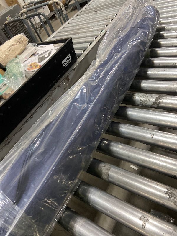 Photo 1 of 9 ft. Aluminum Patio Umbrella in Navy Blue