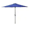 Photo 1 of 9 ft. Aluminum Patio Umbrella in Navy Blue