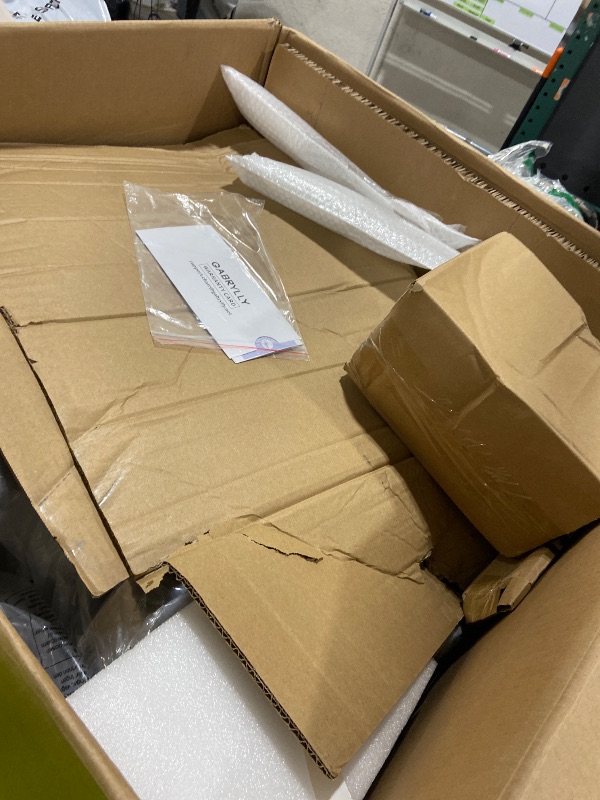 Photo 1 of GABRYLLY Ergonomic Office Chair, Home Mesh Desk Chair with Sync Lumbar Support & Sliding Seat, 4D Arm, 150° Recline, Adjustable Back,Big & Tall Computer Chair-Footrest,Aluminum Base, Gray,FLOW550