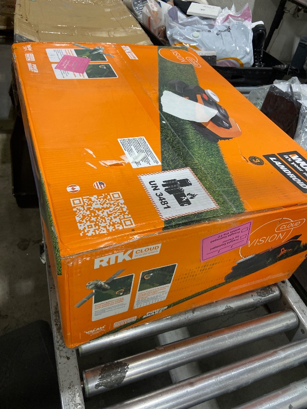 Photo 1 of WORX Landroid Vision Cloud Robot Lawn Mower, No Perimeter Wire Robot Mower for 1/2 Acre, AI Obstacle Avoidance + RTK Cloud Navigation, 30% Slope, Auto Mapping, App Control, WR320