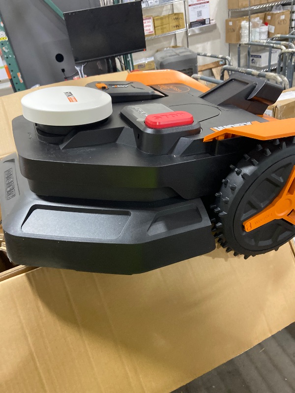 Photo 1 of WORX Landroid Vision Cloud Robot Lawn Mower, No Perimeter Wire Robot Mower for 1/2 Acre, AI Obstacle Avoidance + RTK Cloud Navigation, 30% Slope, Auto Mapping, App Control, WR320