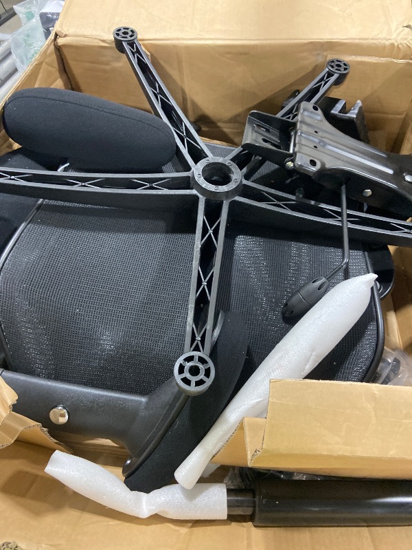 Photo 1 of BOLISS 400lbs Mid Back Mesh Ergonomic Drafting Chair for Standing Desk Office Wide Chair Built-in Lumbar Support Big Adjustable Foot Ring Height Adjustable Armrest (Black)