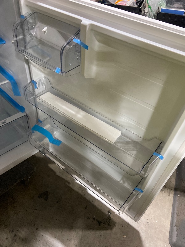 Photo 1 of Kenmore 33 in. 20.4 cu. ft Capacity Refrigerator/Freezer with Full-Width Adjustable Glass Shelving, Humidity Control Crispers, Ice Maker, ENERGY STAR Certified, White