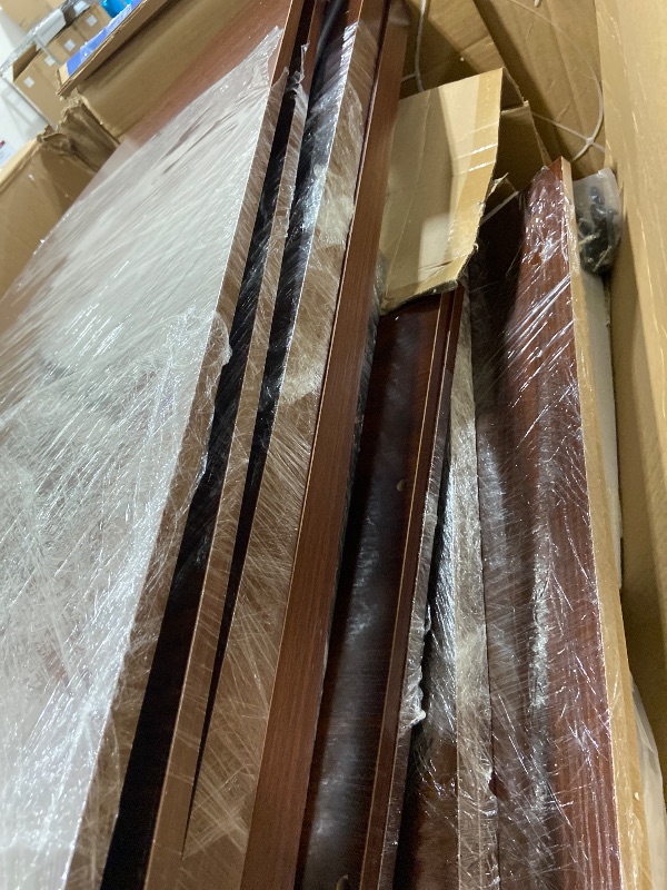 Photo 1 of Jocoevol 78.7" Dining Table for 6 8 10, Modern Dining Room Table with Storage, Wood Kitchen Table with Heavy Duty Legs, Dinner Tables for Kitchen Dining Room (Walnut)