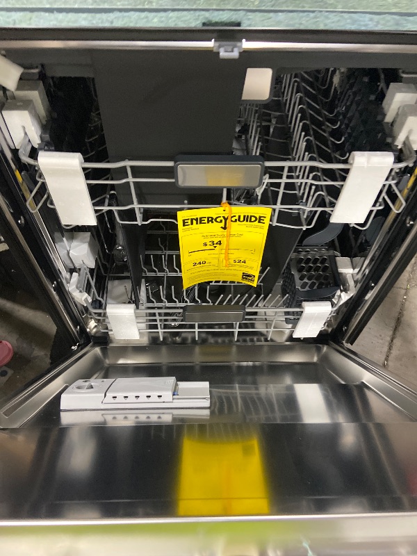 Photo 1 of Sharp SDW6726MS 24-inch Stainless Steel Dishwasher, 47 dB Library Quiet, Third Rack, Power Wash Sprayer, 12 Place Settings,