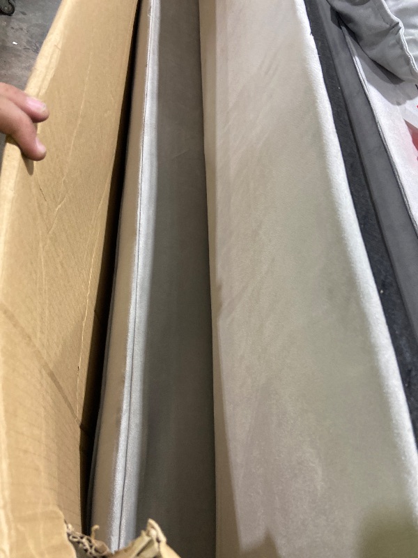 Photo 1 of Trygoal Convertible Sofa Bed, Pull Out Couch with Side Pockets, 3 in 1 Velvet Fabric Loveseat Sleeper Sofa Bed, Pull Out Couch with Adjustable Backrest for Living Room, Bedroom, Apartment, (LIGHT Gray)