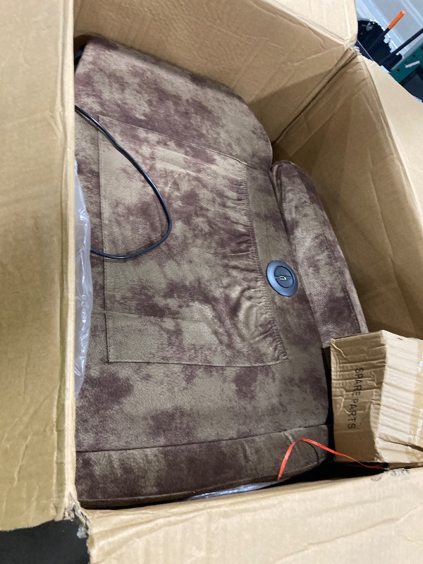 Photo 1 of Phoenix Home Large Power Lift Recliner with Massage and Heat for Elderly, Heavy Duty & Safety Motion Reclining Mechanism, Ergonomic Electric Wider Chair with USB Port, 2 Hidden Cup Holders, Brown2