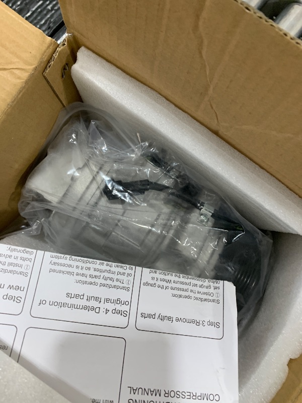 Photo 1 of Air Conditioner A/C Compressor with Clutch Fits for Ford Edge 3.5L 2007-2010, for Lincoln MKX 3.5L 2007-2010, Replaces 158314