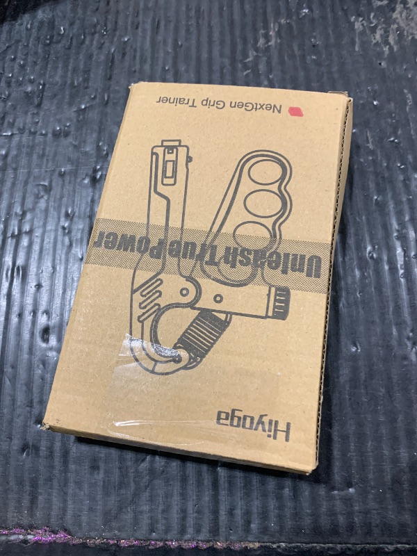 Photo 1 of Hiyoga Grip Strength Trainer, Hand Grip Strengthener with Adjustable Resistance 11-220Lbs(5-100KG), Automatic Counter, Ergonomic Design, Forearm Strengthener for Musicians Athletes and Injury Recovery (Gray)