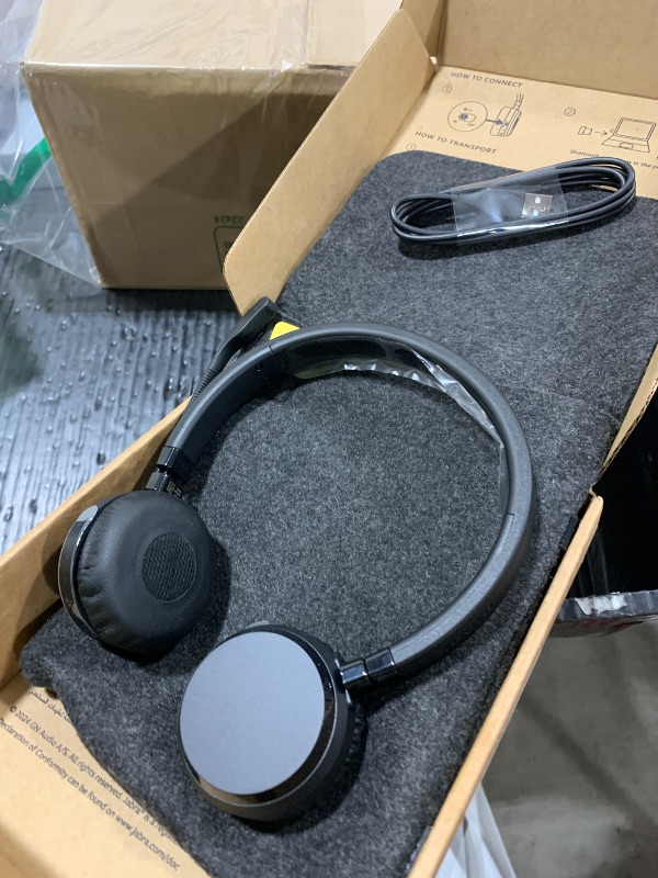 Photo 1 of Jabra Evolve 65 MS Wireless Headset, Stereo – Includes Link 370 USB Adapter – Bluetooth Headset with Industry-Leading Wireless Performance, Advanced Noise-Cancelling Microphone, All Day Battery