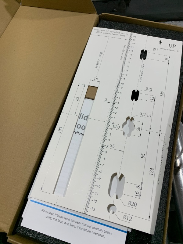 Photo 1 of Sliding Glass Door Lock 2085 Ultra-Slim eLinkSmart Waterproof Keyless Mortise Smart Lock with Hook for Door Thickness 22~110mm (0.87"-4.33"), Aluminum Keypad Fingerprint Patio Door Tuya App