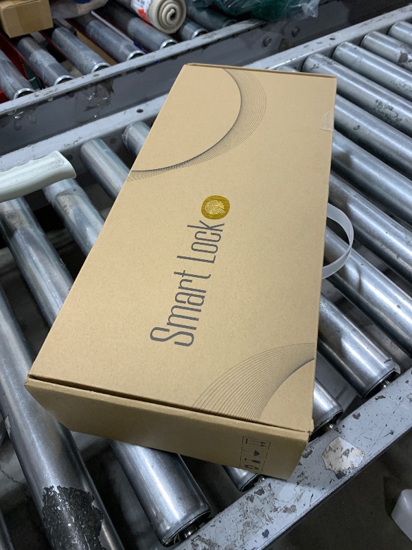 Photo 1 of Sliding Glass Door Lock 2085 Ultra-Slim eLinkSmart Waterproof Keyless Mortise Smart Lock with Hook for Door Thickness 22~110mm (0.87"-4.33"), Aluminum Keypad Fingerprint Patio Door Tuya App