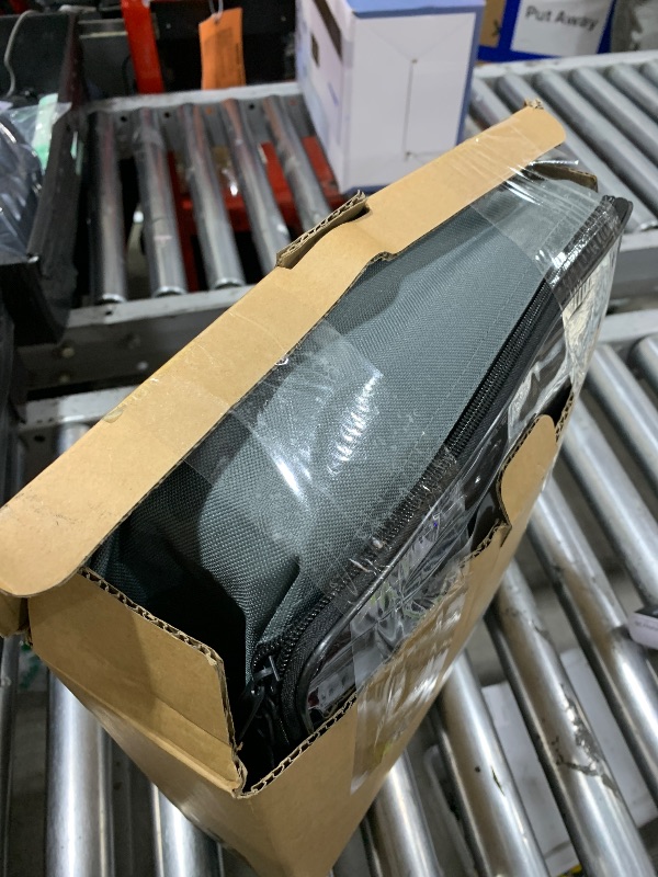 Photo 1 of RVINGPRO RV Awning Shade Screen with Zipper 9' x 11'3'', 600D Oxford Top + Mesh Bottom, RV Sun Shade Screen for Awning, RV Shade Complete Kits for Trailer Camper