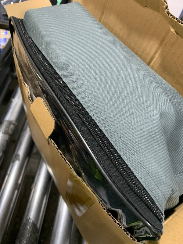 Photo 1 of RVINGPRO RV Awning Shade Screen with Zipper 9' x 11'3'', 600D Oxford Top + Mesh Bottom, RV Sun Shade Screen for Awning, RV Shade Complete Kits for Trailer Camper