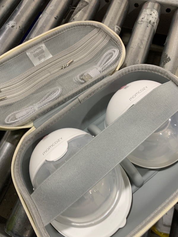 Photo 1 of Momcozy M5 Smart APP Controlled Wearable Breast Pump, Hands-Free Wireless Electric Pump, 3 Modes 9 Suction Levels, BPA-Free, Portable Lightweight, 24mm Flange, 2-Pack Cozy Red