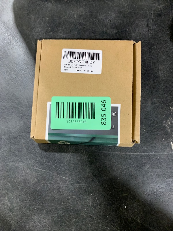 Photo 1 of 1/4-20 x 1-1/2" Button Head Socket Cap Bolts Screws, 304 Stainless Steel 18-8, Allen Hex Drive, Bright Finish, Fully Machine Thread, Pack of 25