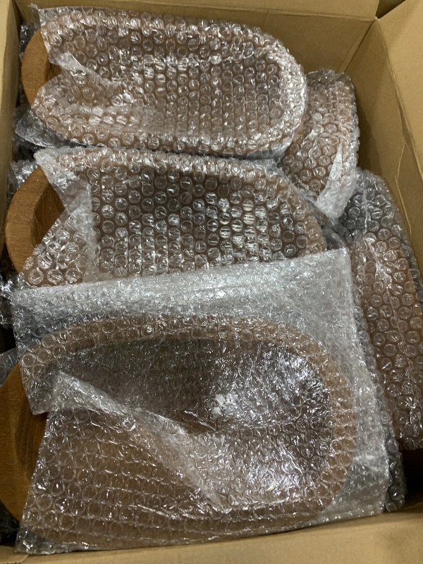 Photo 1 of Amyhill 15 Pcs Wood Dough Bowl Bulk- 9.5 Inch Rustic Vintage Hand Carved Paulownia Wooden Candles Decoration Bowls for Home Bread Making DIY Craft(Brown)