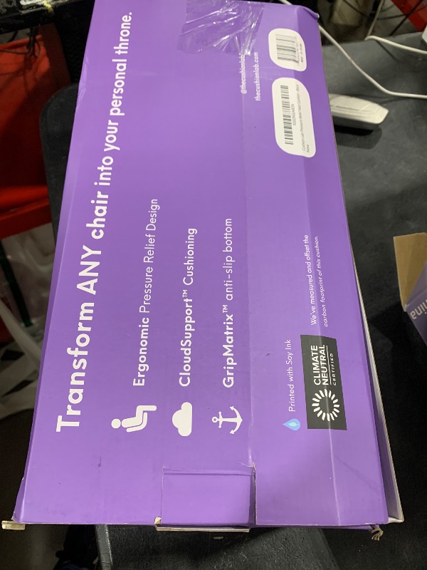 Photo 1 of Cushion Lab Patented Pressure Relief Seat Cushion for Long Sitting Hours on Office & Home Chair - Extra-Dense Memory Foam for Soft Support. Car Pad for Hip, Tailbone, Coccyx, Sciatica - Black