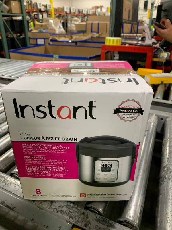 Photo 1 of **USED** Instant Pot Zest 8 Cup One Touch Rice Cooker, From the Makers of Instant Pot, Steamer, Cooks Rice, Grains, Quinoa and Oatmeal, 8-cup cooked/4-cup uncooked, No Pressure Cooking Functionality