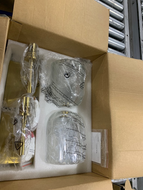 Photo 1 of LBSQJ Modern Crystal Wall Sconces Set of Two Indoor Gold Wall Lamp Vanity Wall Lighting for Bathroom Bedroom Living Room Stair?2Pack?`
