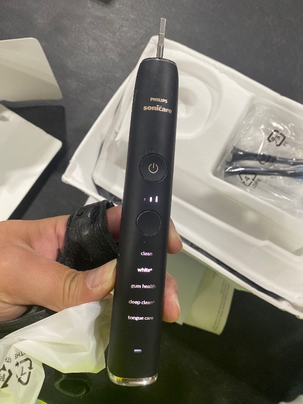 Photo 1 of Philips Sonicare DiamondClean Smart 9300 Electric Toothbrush, Sonic Toothbrush with App, Pressure Sensor, Brush Head Detection, 4 Brushing Modes and 3 Intensity Levels, Black, Model HX9903/15