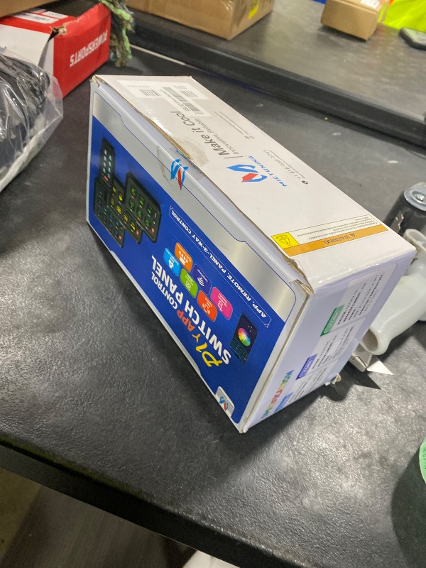 Photo 1 of MICTUNING P1Y 12 Gang Switch Panel, Remote and APP Control, Up to 230FT, Adjustable Strobe Pulse Momentary, 6-Level Dimming, 12-24V Waterproof Multifunction Toggle Switch for Car Boat RV Truck Offroad