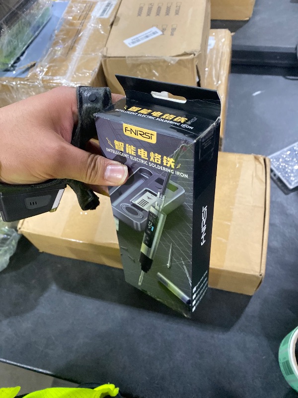 Photo 1 of FNIRSI HS-02A 100W Portable Corded Soldering Iron Kit with Storage Case, 3S Fast Heating, 212-842?, Pre-set 3 Groups Temperature, 6 F245 Soldering Tips, Smart Soldering Iron Pen for Electronics Repair