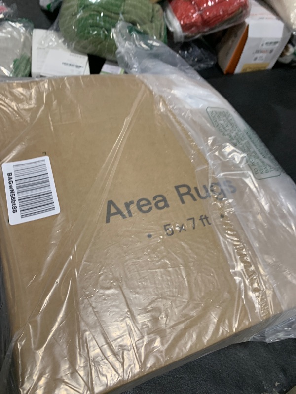 Photo 1 of Valenrug Washable Rugs 5x7 - Stain Resistant 5x7 Area Rugs for Living Room, Non Slip Backing Printed Rugs for Bedroom, Folable Machine Washable Area Rug (5'x7', Beige)