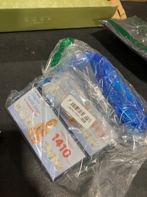 Photo 1 of 90 Bags Diaper Pail Refills Bags Compatible with Genie Easy Roll Signature & Platinum Diaper Pails | 7-Layer OdorLock Technology | Up to 10 Months Use,3 Pack