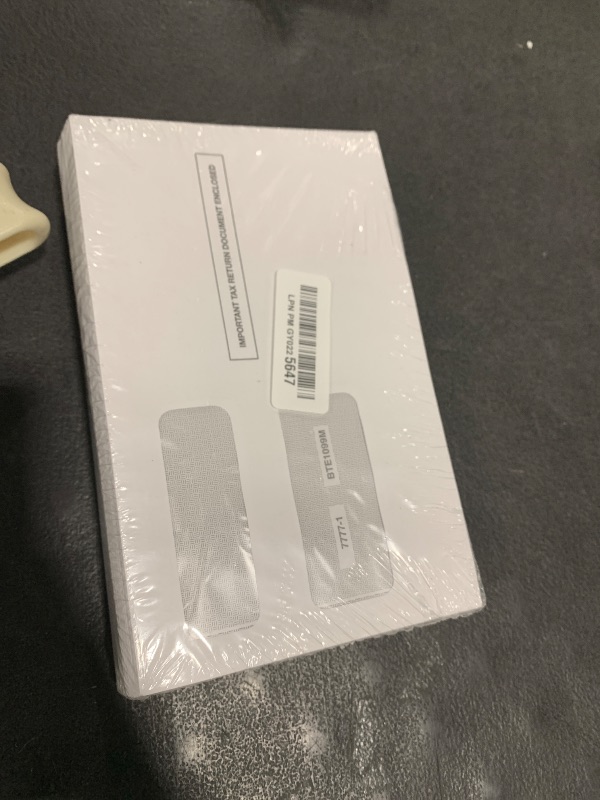 Photo 1 of 100 1099 Envelopes Designed For 1099 Misc, INT, 1099-R, And 1095-C, Laser Forms from Quickbooks or Similar Tax Software -Double-Window Security Envelope, Gummed Flap, 5 5/8 Inch x 9 Inch Pack of 100