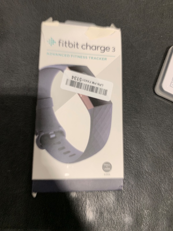 Photo 1 of Fitbit Charge 3 Fitness Activity Tracker, Rose Gold/Blue Grey, One Size (S and L Bands Included)