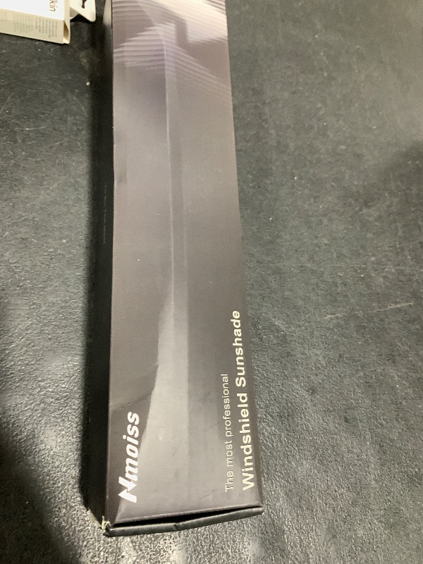 Photo 1 of [Upgraded] Nmoiss Windshield Sun Shade Umbrella - [Vinyl Coating Heat Shield] Protect Car from Sun Rays & Heat Damage Keep Cool and Protect Interior, Spring Structure Edge Medium 56" L x 31" W