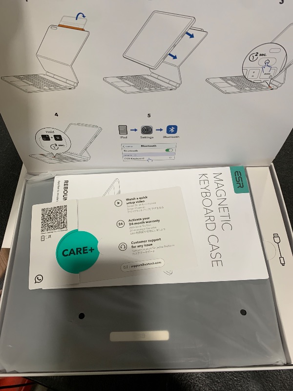 Photo 1 of ESR iPad 11th(A16, 2025)/10th Gen Case with Keyboard, Magic Keyboard for iPad 10.9", Case with Floating Cantilever Stand, Springy Backlit Keys, Multi-Touch Trackpad, Rebound Series, Black