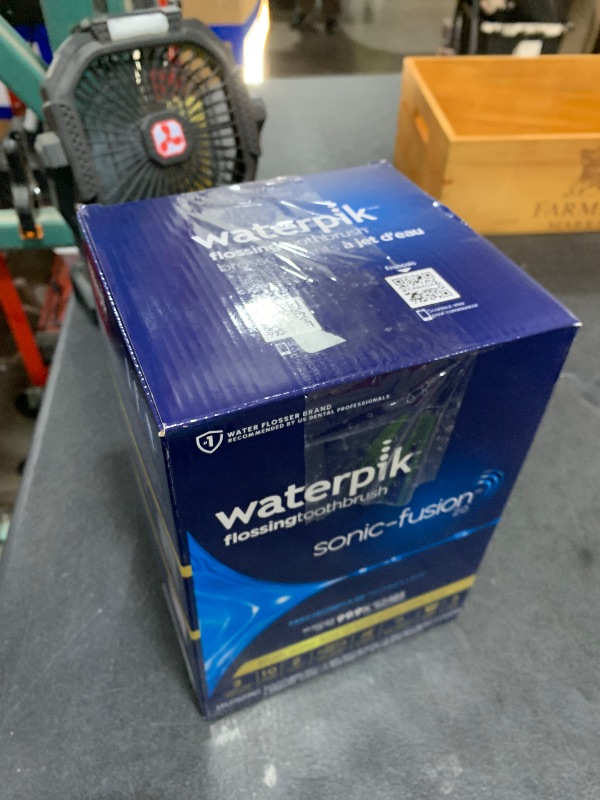 Photo 1 of Waterpik Sonic-Fusion 2.0 Professional Flossing Electric Toothbrush with Water Flosser Combo Two In One, For Daily Gum Care and Cleaning Teeth, Braces, Implants, White SF-04CD010-1, Packaging May Vary