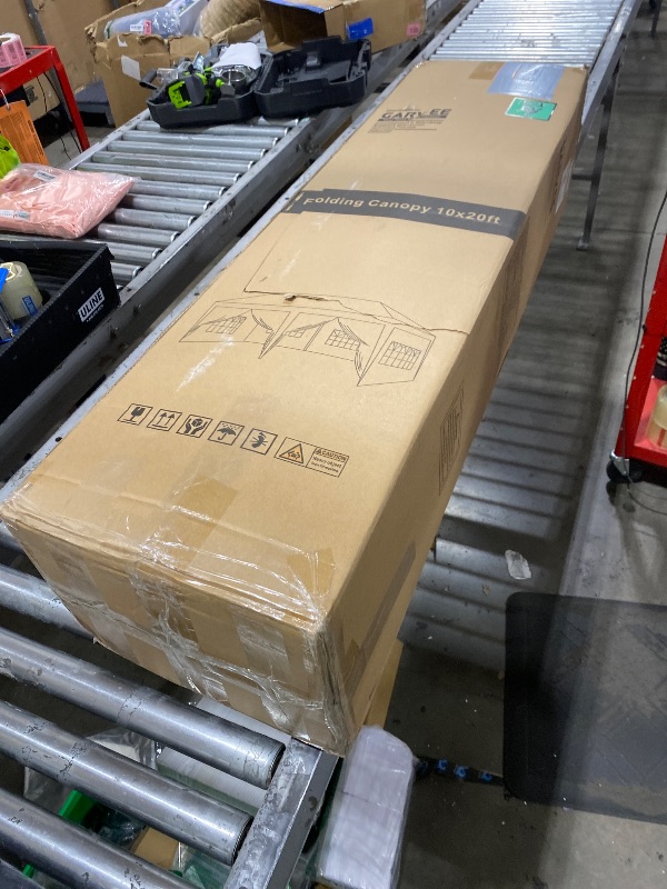 Photo 1 of *PARTIAL SET****10X20FT Pop Up Canopy Tent with 6 Removable Sidewalls,UV Protection, Heavy Duty Pop Up Party for Parties Outdoor Garden Gazebo