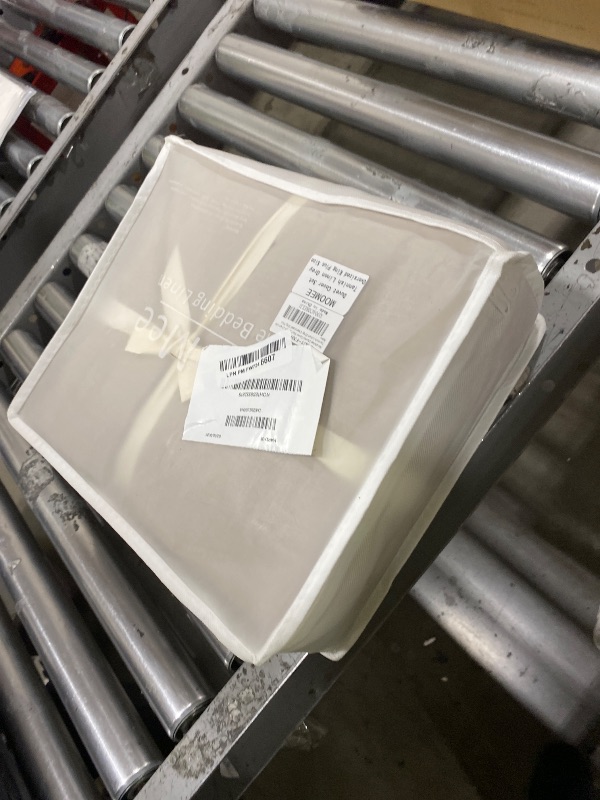 Photo 1 of MooMee Bedding Duvet Cover Set 100% Washed Cotton Linen Like Textured Breathable Durable Soft Comfy (Heathered Tannish Linen Grey, Oversized King Plus 128"x120")