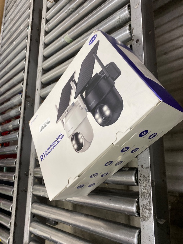 Photo 1 of GALAYOU 2K Security Cameras Wireless Outdoor-360° PTZ Cameras for Home Security with Solar Panel/Battery Powered, Night Vision, Two-Way Audio, PIR Sensor, Works with Alexa, R1 4P Black (2.4Ghz Only)