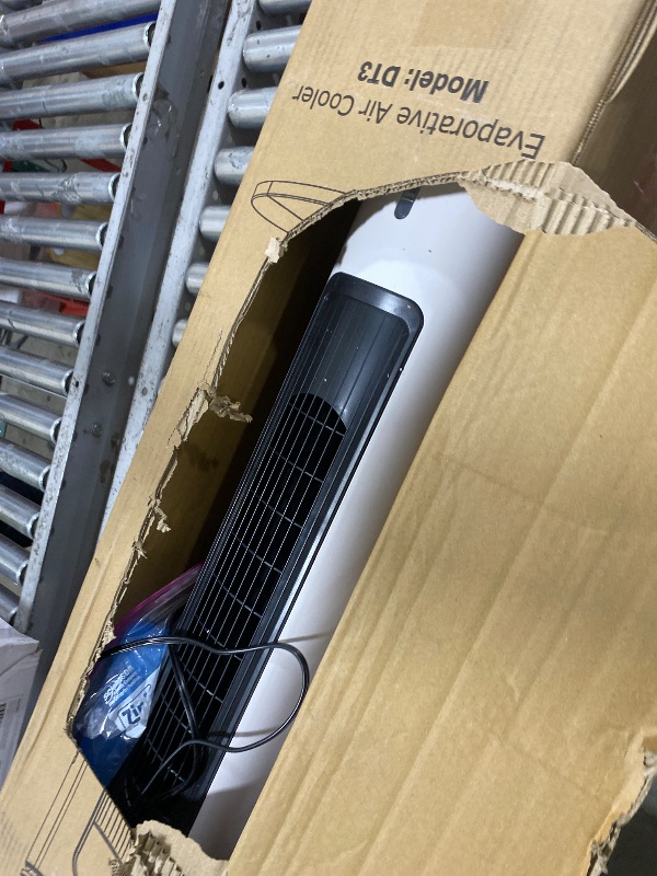 Photo 1 of BIESQYA Windowless Portable Air Conditioner Ac Unit with Remote,37” Ventless Evaporative Air Cooler,Quiet Swamp Cooler for 4 Modes, Ductless Tower Fan For 12H Timer, Ice Packs for home White