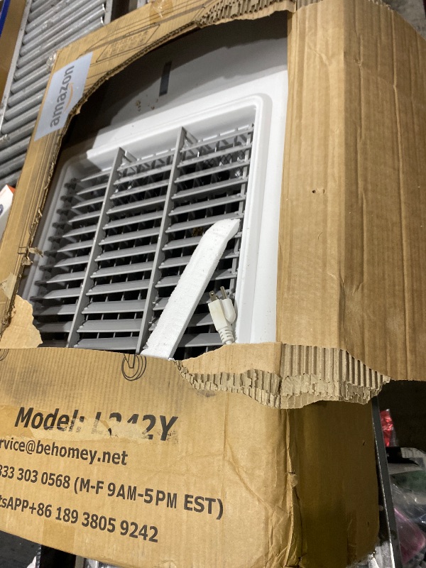 Photo 1 of FANCOLE Evaporative Air Cooler, 2100CFM Windowless Air Conditioner Cooling up to 700 Sq.ft, Swamp Cooler Air Conditioner w/2 Modes & 3 Speeds, 7H Timer & Remote, Portable for Room Garage Patio
