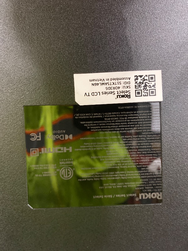 Photo 1 of Roku Smart TV – 40-Inch Select Series, 1080p Full HD TV – Roku TV with Voice Remote – Flat Screen LED Television with Wi-Fi for Streaming Live Local News, Sports, Family Entertainment