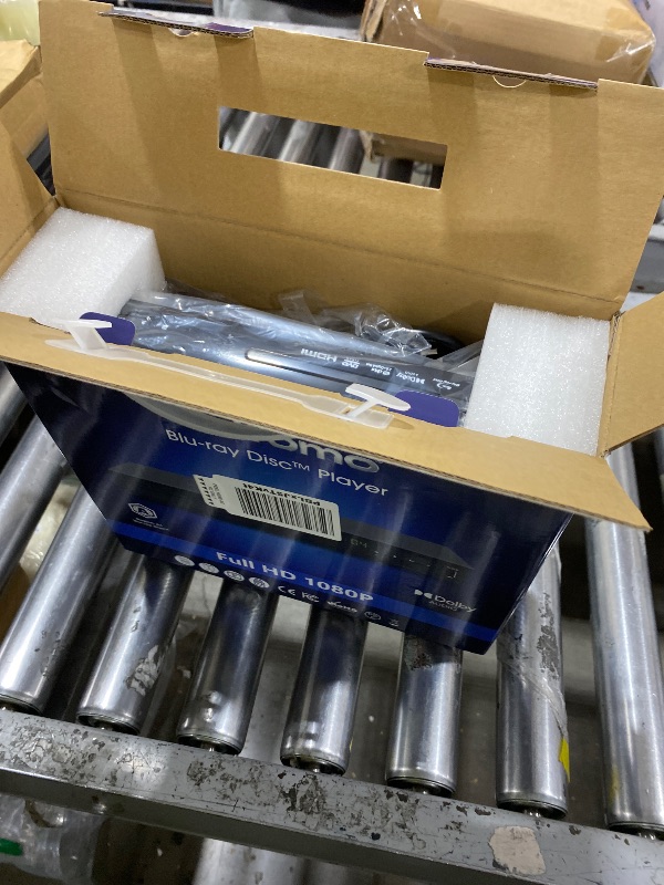 Photo 1 of Blu Ray DVD Player Dolby Digital TrueHD/DTS and 1080P Full HD, Play All DVDs and Region A 1 Blu-Rays, Support Max 128G USB Flash Drive + HDMI/AV/Coaxial Output + Built-in PAL/NTSC with HDMI/AV Cable