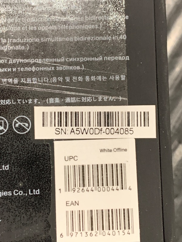 Photo 1 of Timekettle WT2 Edge Real-Time Translator Earbuds (Online/Offline, White)