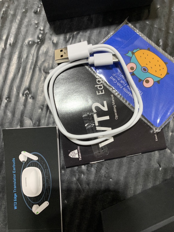 Photo 1 of Timekettle WT2 Edge Real-Time Translator Earbuds (Online/Offline, White)