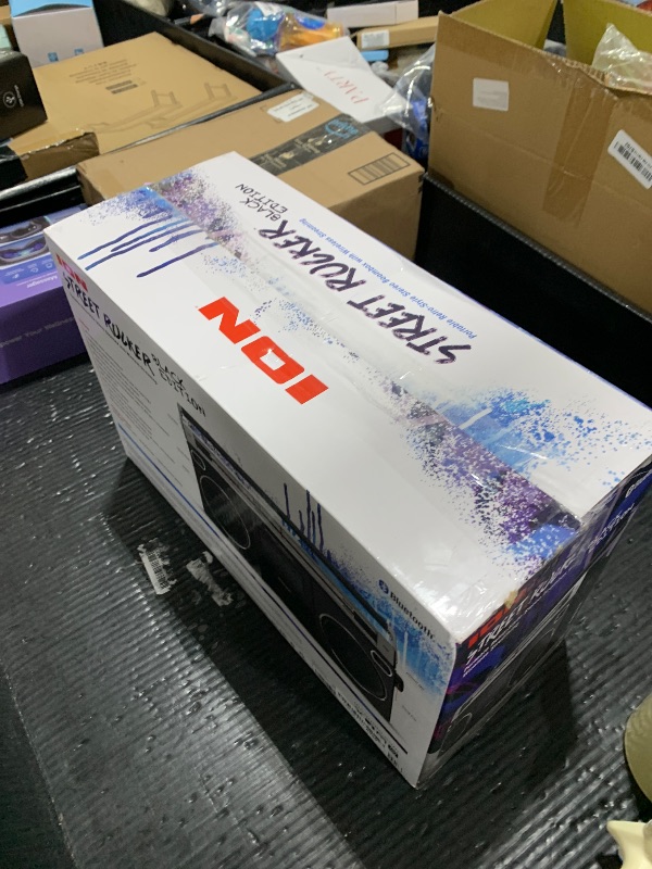 Photo 1 of Ion Audio 1980S-Style Portable Bluetooth Boombox AM/FM Radio Cassette Player Recorder, VU Meters, USB Recording, Dual Full-Range High Bass Speakers (Black)