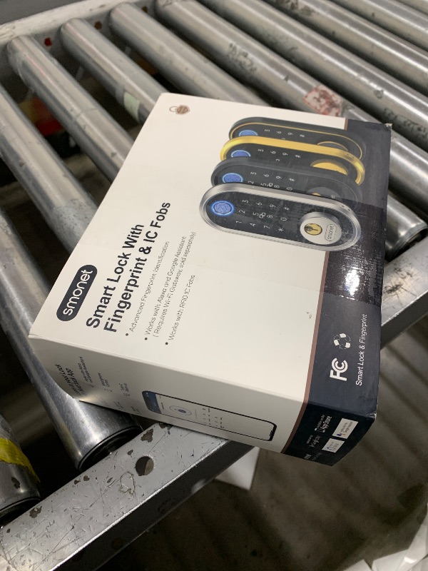 Photo 1 of Smart Lock SMONET Bluetooth Keyless Entry Keypad Smart Deadbolt-Fingerprint Electronic Deadbolt Lock, Remote Ekeys Sharing, Easy to Install for Homes and Hotel Works with Alexa(Gateway Not Included)