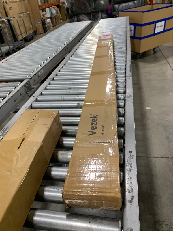 Photo 1 of Vezek 17 Ft Aluminum Handrail Stair Rail Metal Railing Grab Bar Kit Staircase Handrails Matte Black