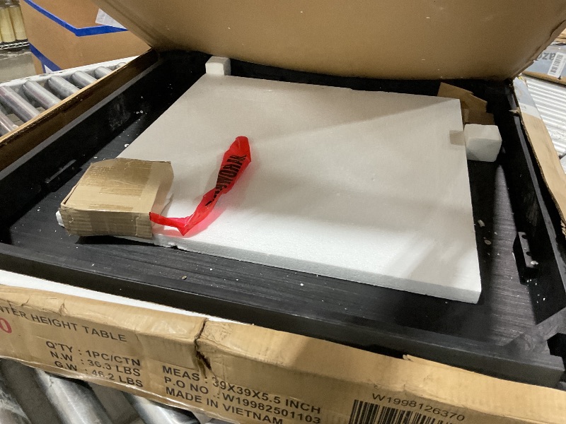 Photo 1 of WOODEN SQUARE COUNTER HEIGHT TABLE 